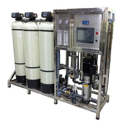 1000LPH ระบบควบคุมอัตโนมัติ Deionized Water Purifier 5000GPD Industrial Reverse Osmosis Water System Plant RO Machine